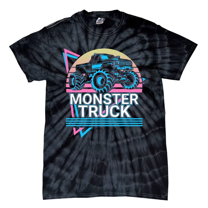 Monster Truck Retro Tie-Dye T-Shirt