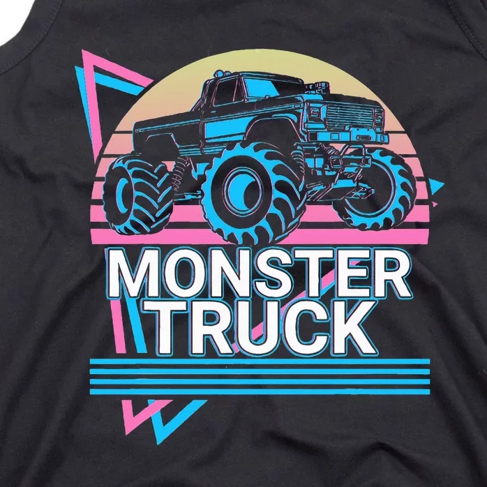 Monster Truck Retro Tank Top