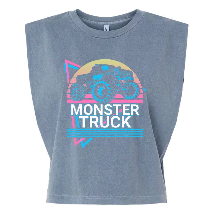 Monster Truck Retro Garment-Dyed Women's Muscle Tee