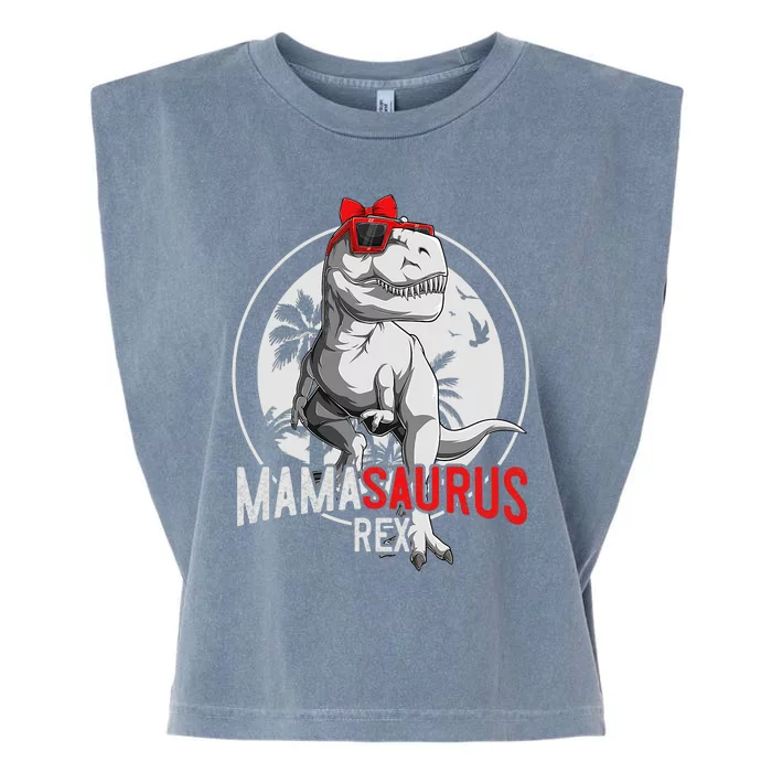 Mamasaurus T Rex Dinosaur Funny Mama Saurus MotherS Day Garment-Dyed Women's Muscle Tee