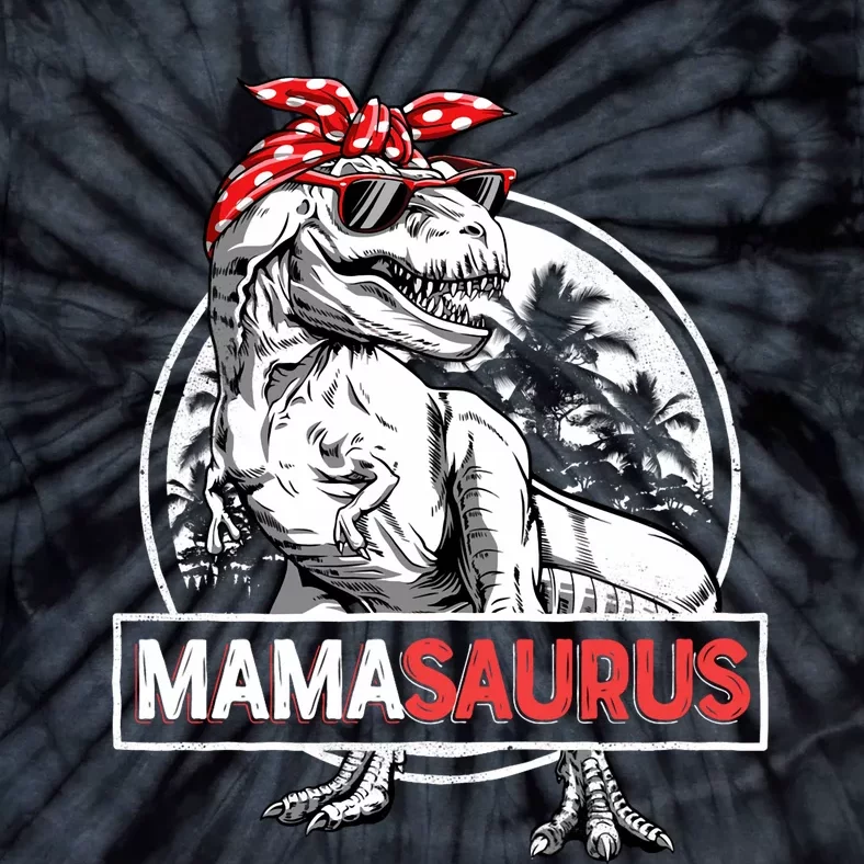 Mamasaurus T Rex Dinosaur Funny Mama Saurus MotherS Family Long Sleeve Tie-Dye T-Shirt