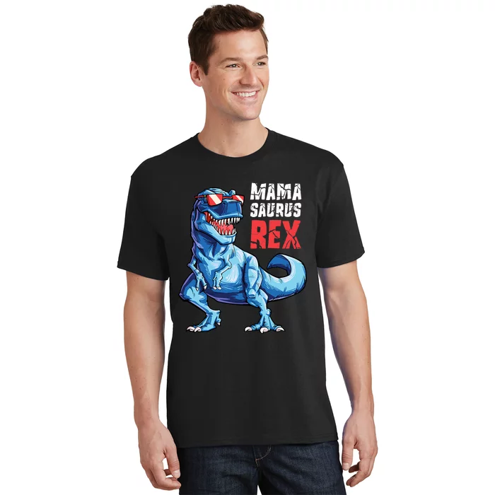 Mamasaurus T Rex Dinosaur Funny Mama Saurus MotherS Family T-Shirt