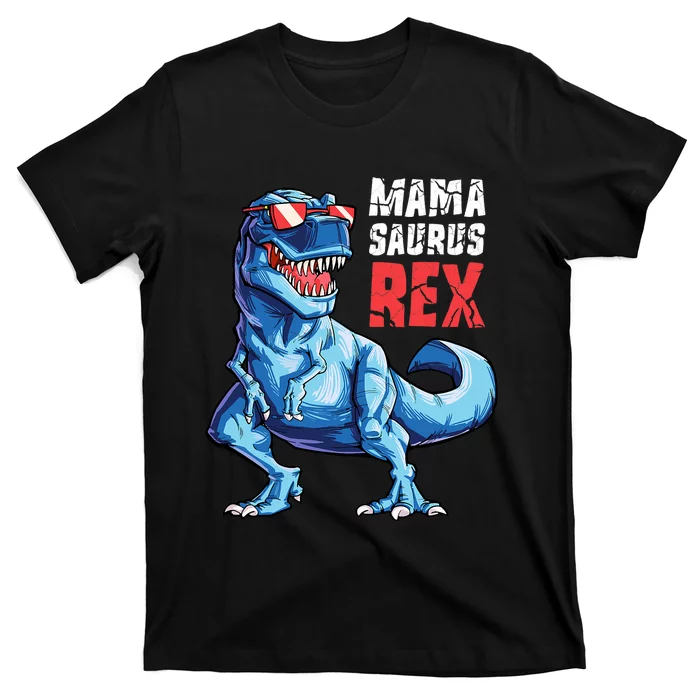 Mamasaurus T Rex Dinosaur Funny Mama Saurus MotherS Family T-Shirt