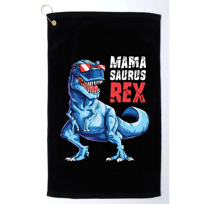 Mamasaurus T Rex Dinosaur Funny Mama Saurus MotherS Family Platinum Collection Golf Towel