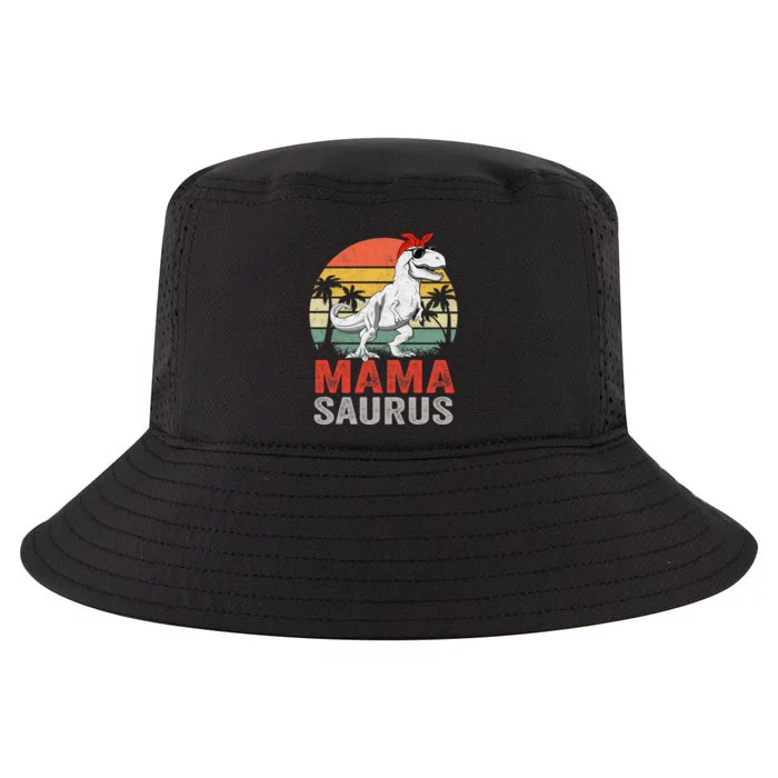 Mamasaurus T Rex Dinosaur Mama Saurus Family Matching Cool Comfort Performance Bucket Hat