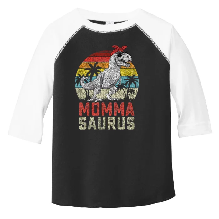 Mommasaurus T Rex Dinosaur Momma Saurus MotherS Family Toddler Fine Jersey T-Shirt