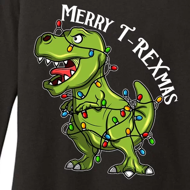 Merry T Rexmas Trex Christmas Womens CVC Long Sleeve Shirt