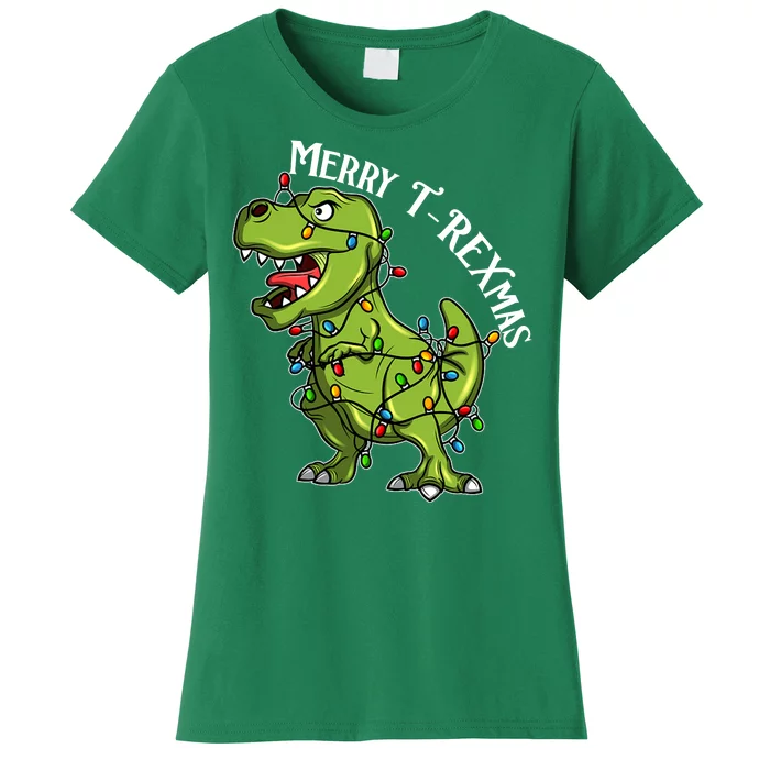 Merry T Rexmas Trex Christmas Women's T-Shirt