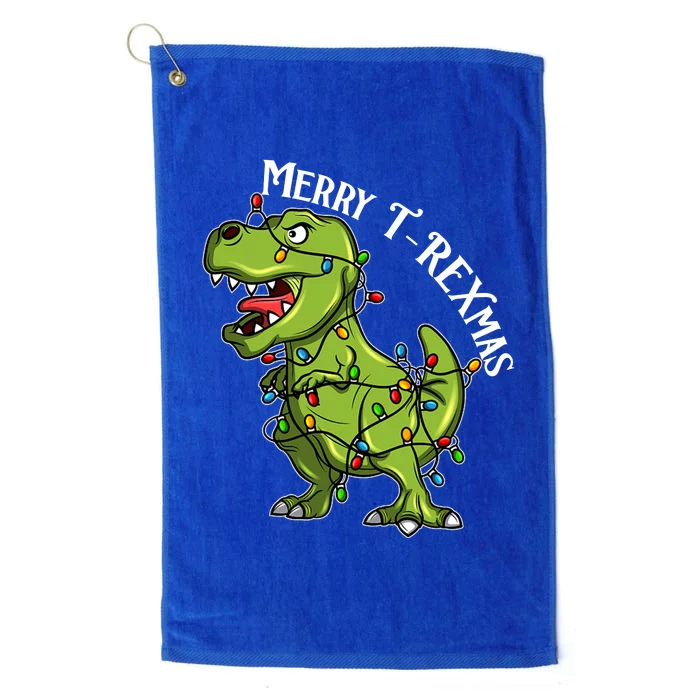 Merry T Rexmas Trex Christmas Platinum Collection Golf Towel