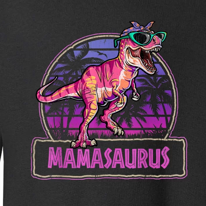 Mamasaurus T Rex Mama Saurus Women Dinosaur Family Matching Toddler Sweatshirt