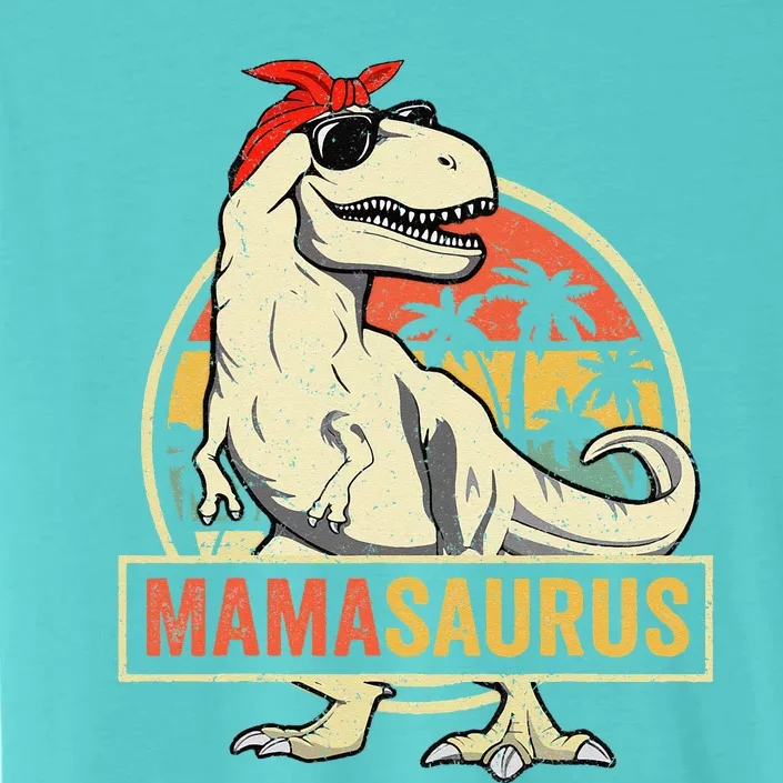 Mamasaurus T Rex Dinosaur Mama Saurus Family Matching ChromaSoft Performance T-Shirt