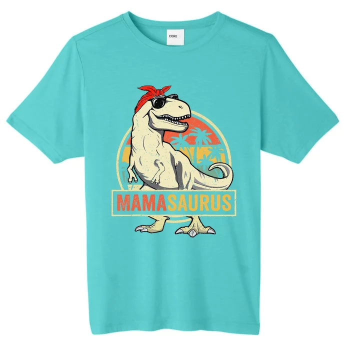 Mamasaurus T Rex Dinosaur Mama Saurus Family Matching ChromaSoft Performance T-Shirt