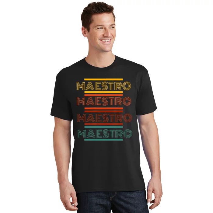 Maestro Teacher Retro T-Shirt