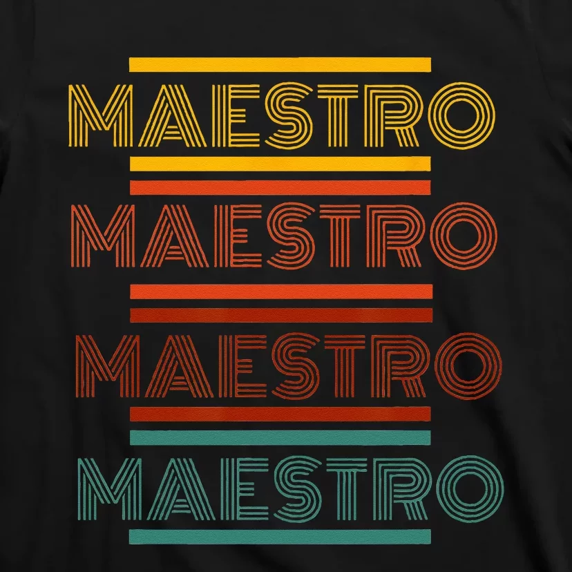 Maestro Teacher Retro T-Shirt