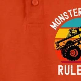 Monster Trucks Rock Dry Zone Grid Performance Polo