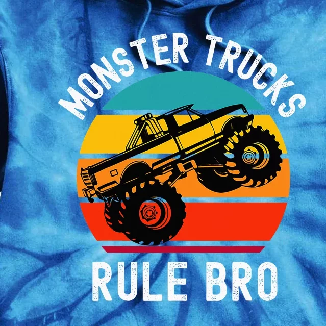 Monster Trucks Rock Tie Dye Hoodie