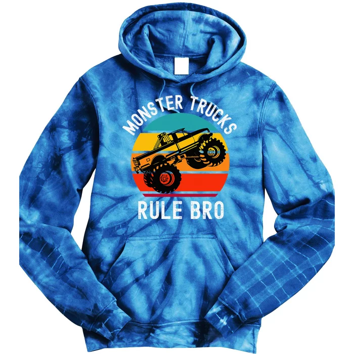 Monster Trucks Rock Tie Dye Hoodie