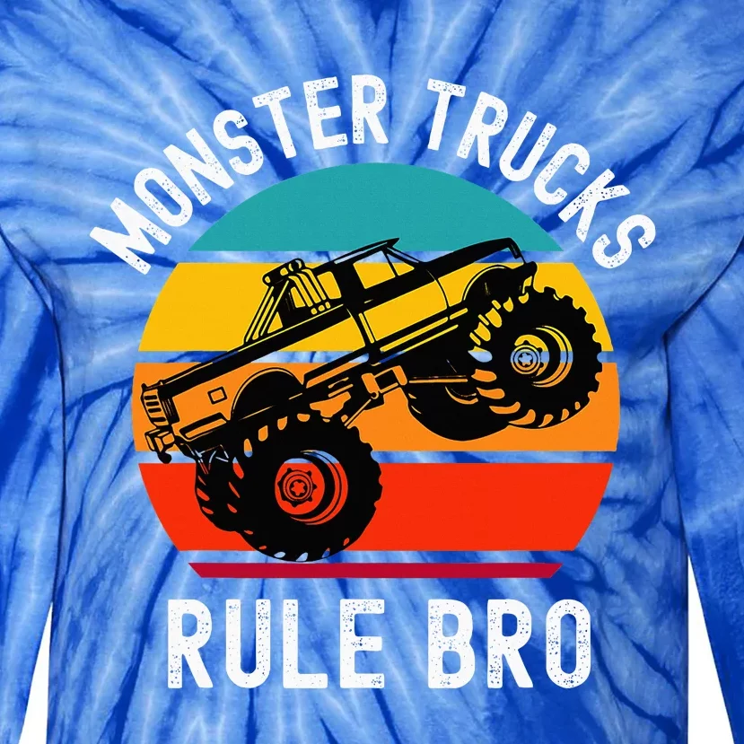 Monster Trucks Rock Tie-Dye Long Sleeve Shirt