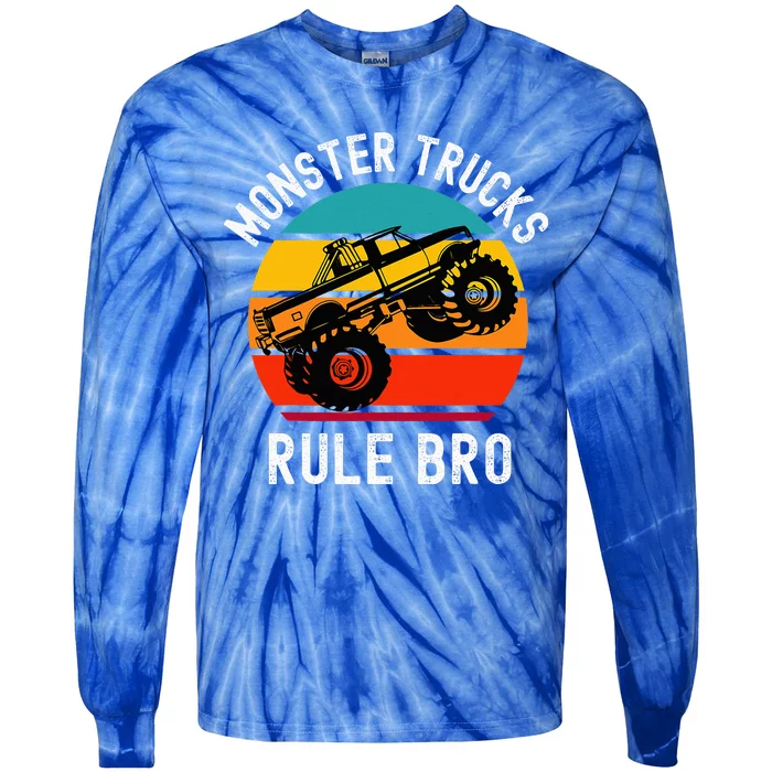 Monster Trucks Rock Tie-Dye Long Sleeve Shirt