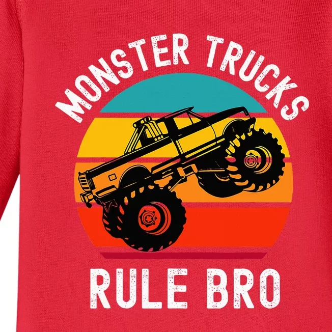 Monster Trucks Rock Baby Long Sleeve Bodysuit