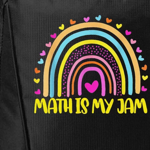 Math Teacher Rainbow Leopard Math Is My Jam Teacher City Backpack