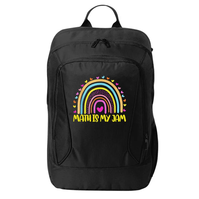 Math Teacher Rainbow Leopard Math Is My Jam Teacher City Backpack