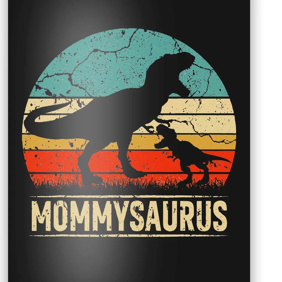 Mommysaurus T Rex Dinosaur Mommy Saurus Family Matching Poster