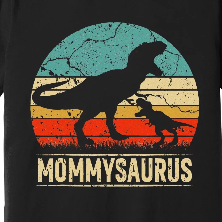 Mommysaurus T Rex Dinosaur Mommy Saurus Family Matching Premium T-Shirt