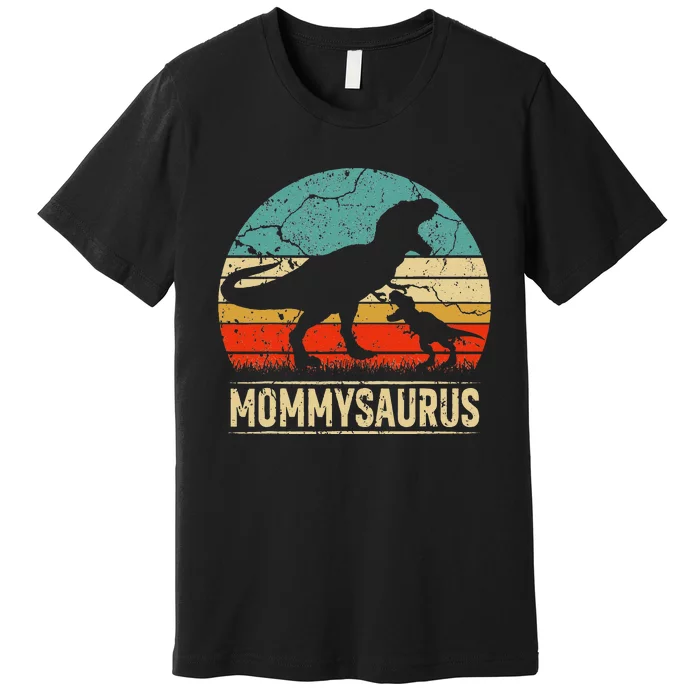 Mommysaurus T Rex Dinosaur Mommy Saurus Family Matching Premium T-Shirt