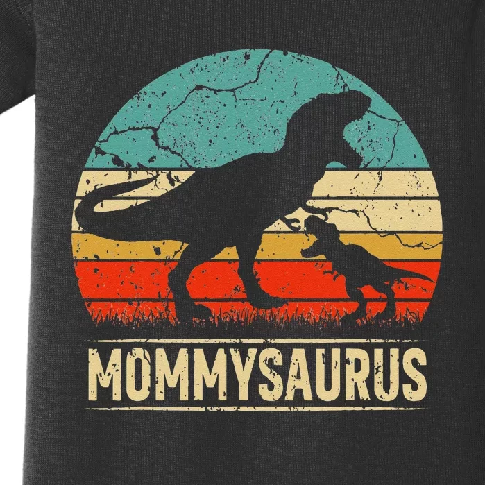 Mommysaurus T Rex Dinosaur Mommy Saurus Family Matching Baby Bodysuit