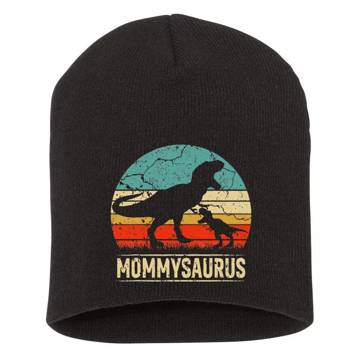 Mommysaurus T Rex Dinosaur Mommy Saurus Family Matching Short Acrylic Beanie