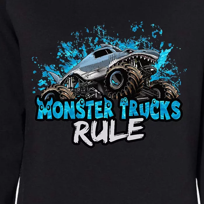 Monster Trucks Rule funny farmer lover Womens California Wash Sweatshirt