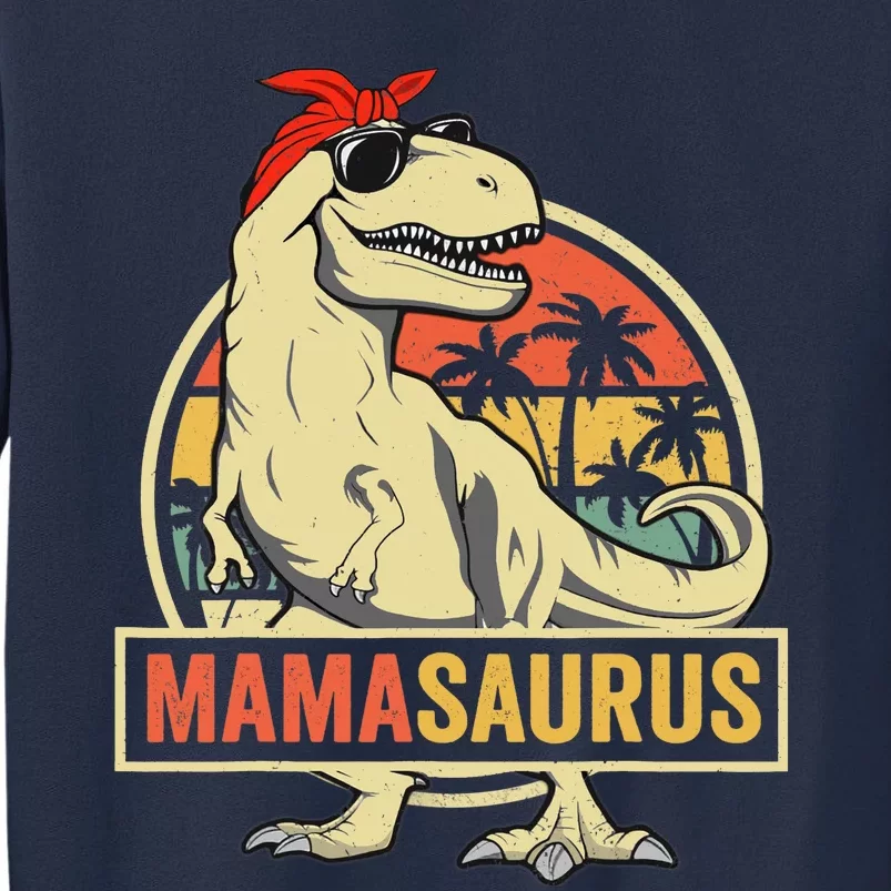 Mamasaurus T Rex Dinosaur Mama Saurus Family Matching Women Sweatshirt