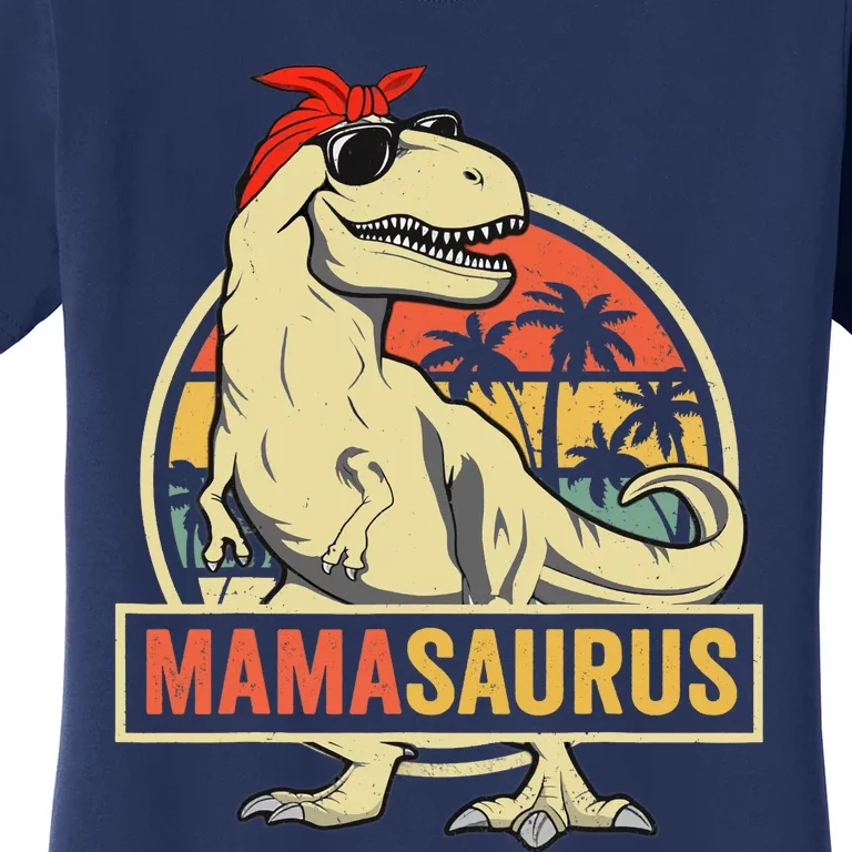 Mamasaurus T Rex Dinosaur Mama Saurus Family Matching Women Women's T-Shirt