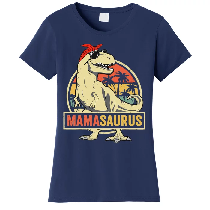 Mamasaurus T Rex Dinosaur Mama Saurus Family Matching Women Women's T-Shirt