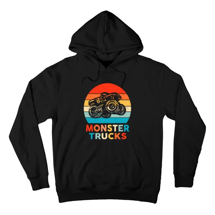 Monster Truck Retro Vintage Gift Hoodie