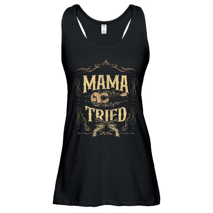 Mama Tried Renegade Outlaw Music Lovers Country Ladies Essential Flowy Tank