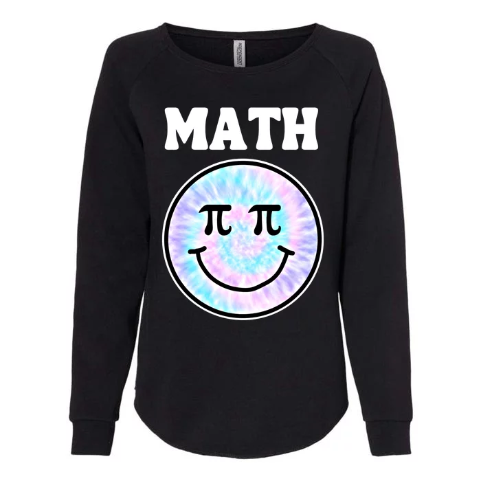 Math Teacher Retro Smile Face Gift Womens California Wash Sweatshirt