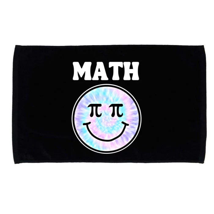 Math Teacher Retro Smile Face Gift Microfiber Hand Towel