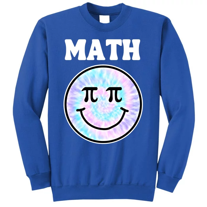 Math Teacher Retro Smile Face Gift Tall Sweatshirt