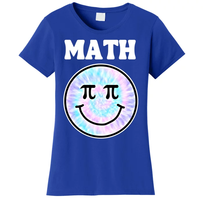 Math Teacher Retro Smile Face Gift Women's T-Shirt