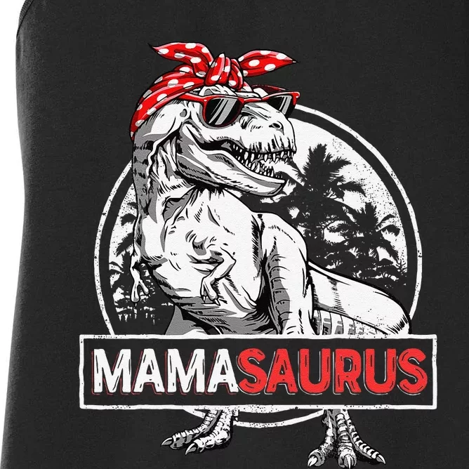 Mamasaurus T Rex Dinosaur Funny Mama Saurus MotherS Family Women's Racerback Tank