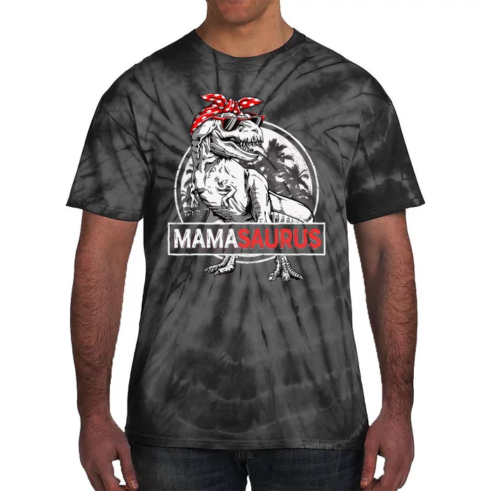 Mamasaurus T Rex Dinosaur Funny Mama Saurus MotherS Family Tie-Dye T-Shirt