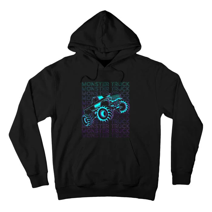 Monster Truck Retro Tall Hoodie