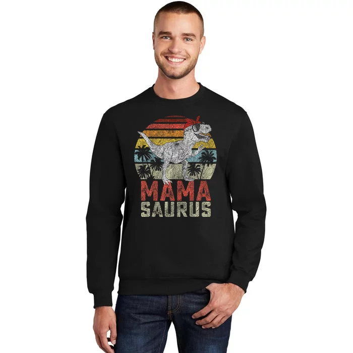 Mamasaurus T Rex Dinosaur Mama Saurus Family Matching Sweatshirt