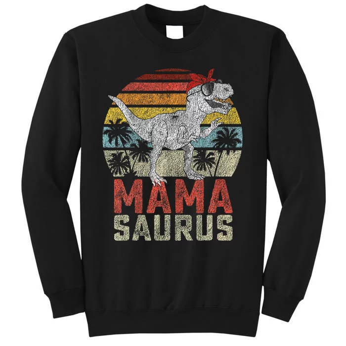 Mamasaurus T Rex Dinosaur Mama Saurus Family Matching Sweatshirt