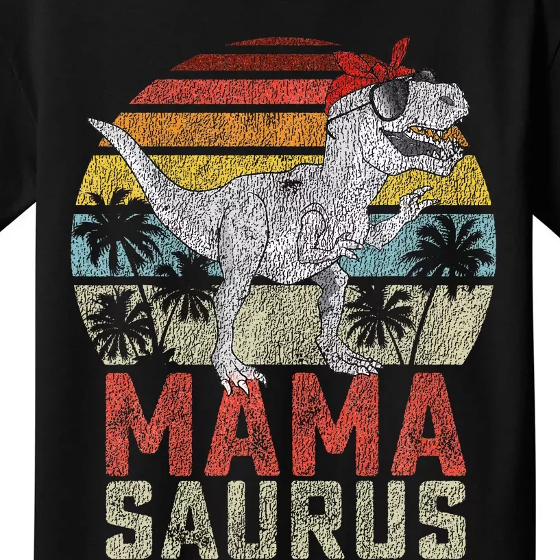 Mamasaurus T Rex Dinosaur Mama Saurus Family Matching Kids T-Shirt