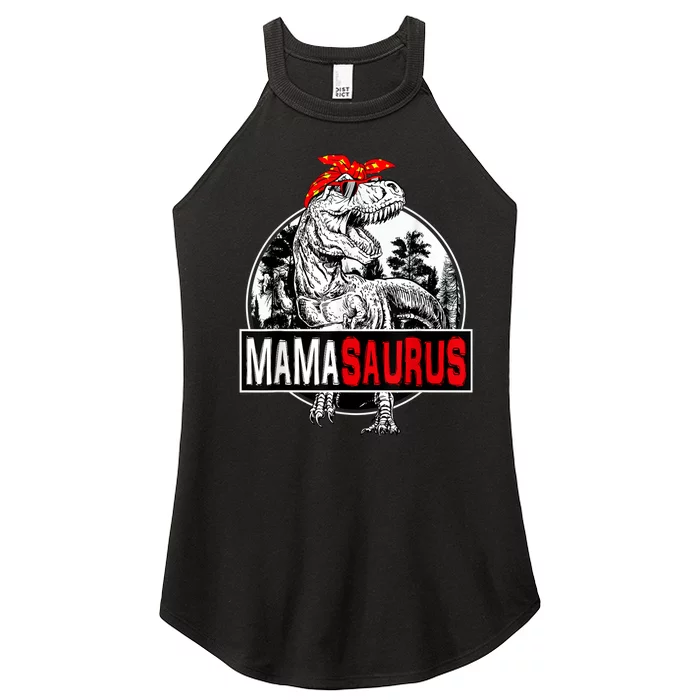 Mamasaurus T rex Dinosaur Mama Saurus Family Matching Women’s Perfect Tri Rocker Tank