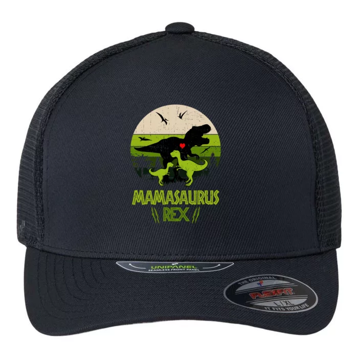 Mamasaurus T Rex Dinosaur Flexfit Unipanel Trucker Cap