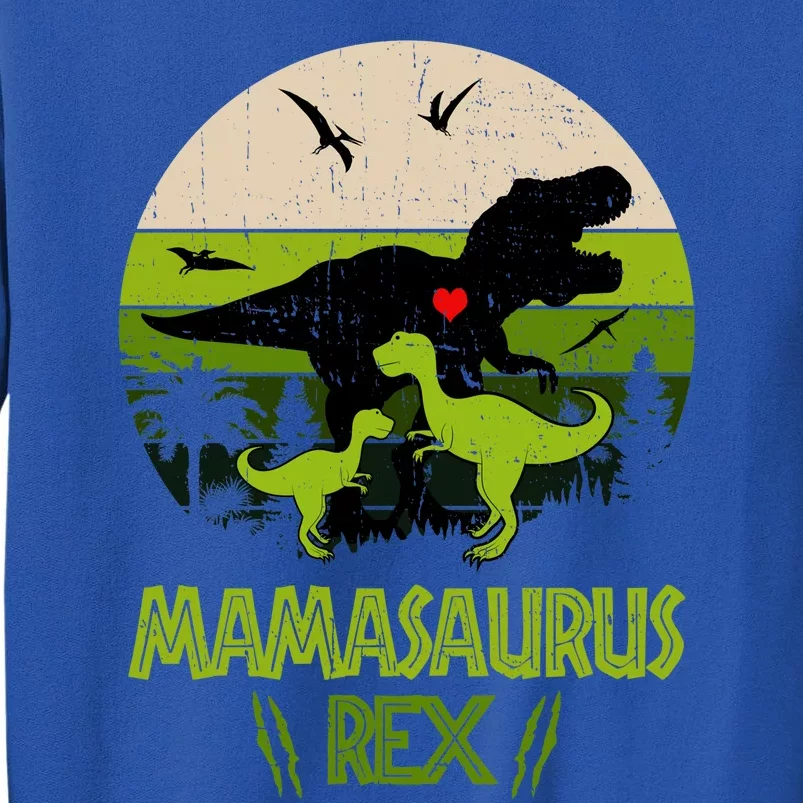 Mamasaurus T Rex Dinosaur Tall Sweatshirt